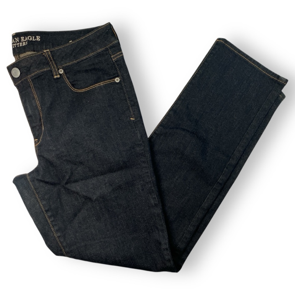 AMERICAN EAGLE OUTFITTERS women jeans skinny super strech regular standard 14